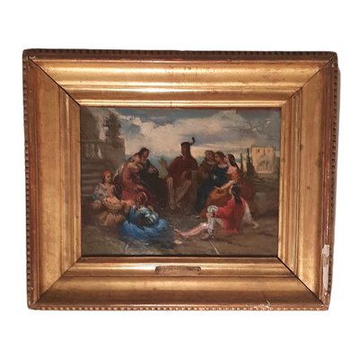 Eugene De Lacroix, Prince With Maidens, Oil on Canvas, Framed-TCS-1300246