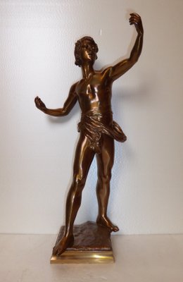 Eugene Marioton, Singer Sculpture, Bronze-AWL-1167888