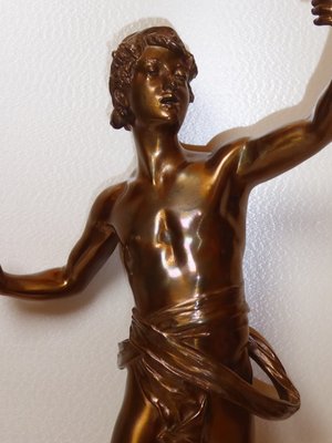 Eugene Marioton, Singer Sculpture, Bronze-AWL-1167888