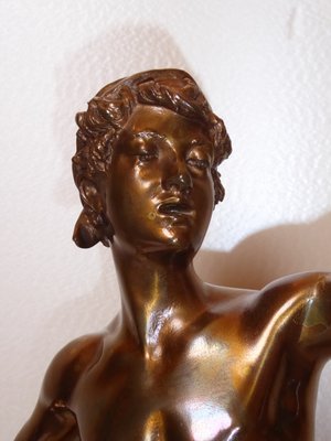 Eugene Marioton, Singer Sculpture, Bronze-AWL-1167888