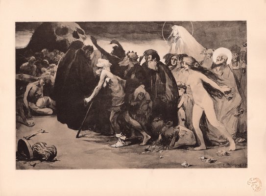 Eugène Trigoulet, The Road to Death, 1898, Original Lithograph-YWW-2032506