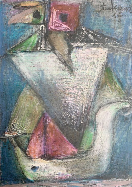 Eugeniusz Tukan-Wolski, Sailboat V, Mixed Media on Paper