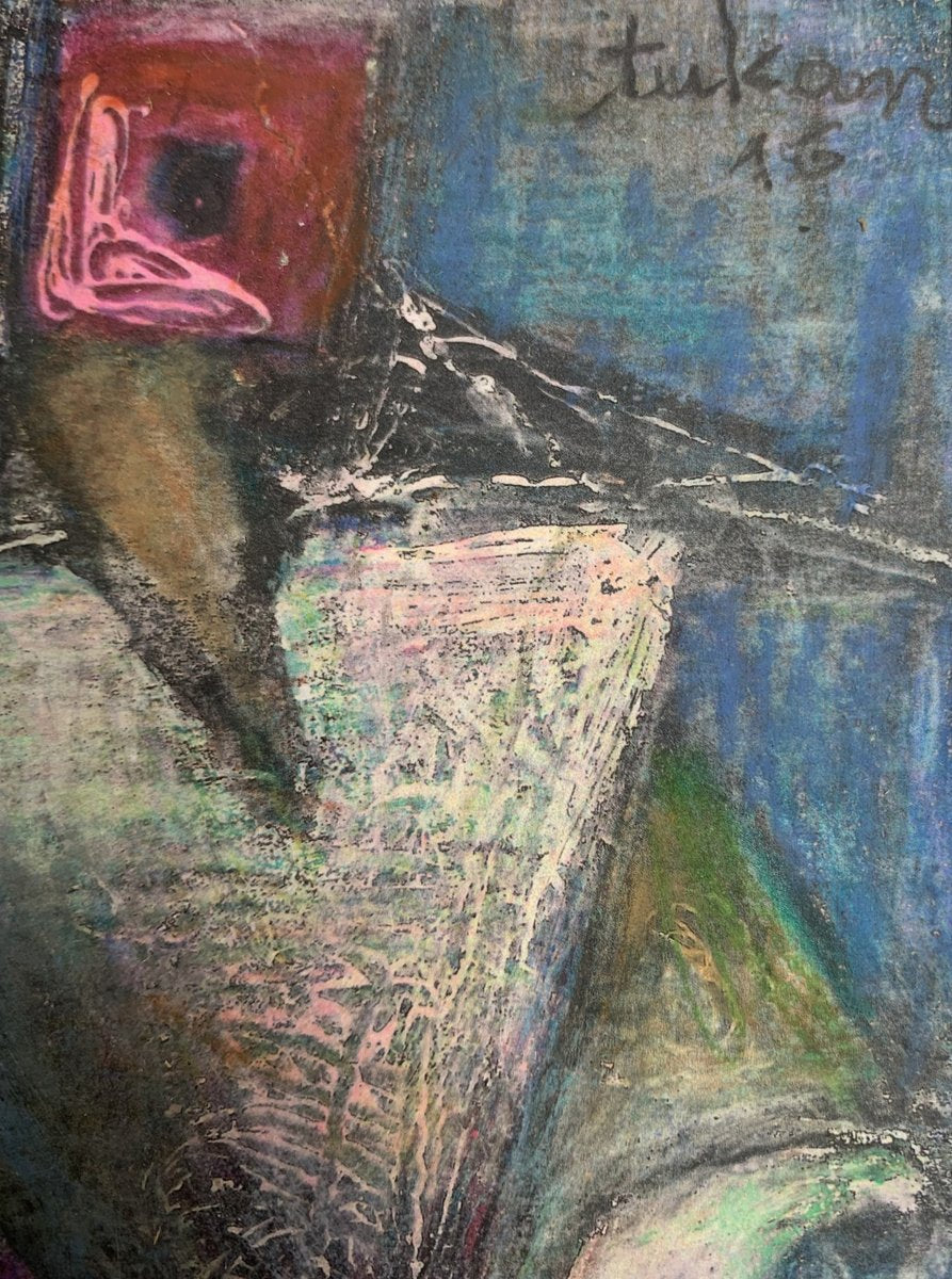 Eugeniusz Tukan-Wolski, Sailboat V, Mixed Media on Paper