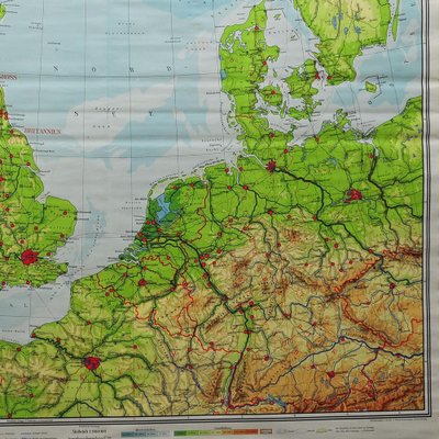 Europe Mural Map, 1970s-KJP-1819719