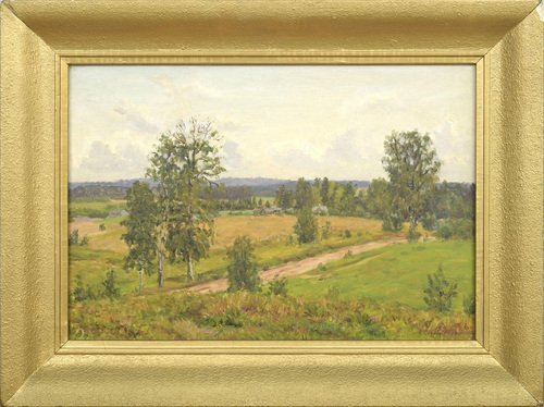 European Artist, Landscape, Early 20th Century, Oil on Board, Framed