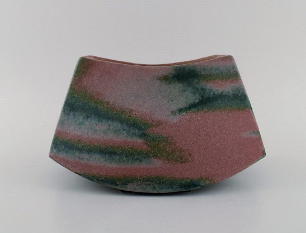 European Bowl in Glazed Studio Ceramics, 1986