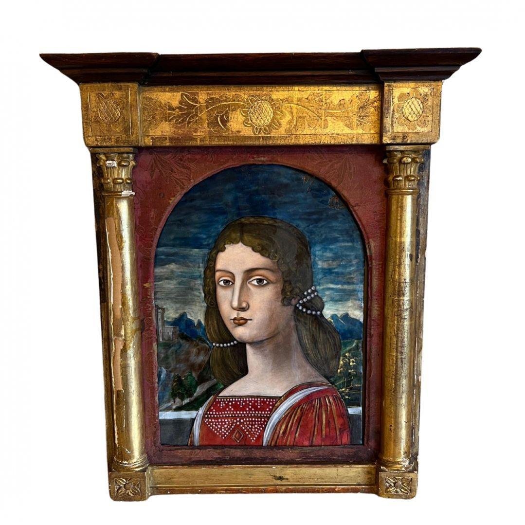 European School Artist, Noblewoman, Enamel on Copper