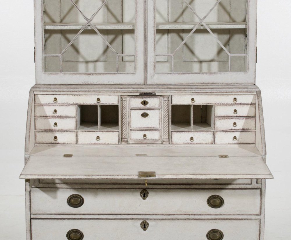 European Two-Parts Vitrine Cabinet, 1790s