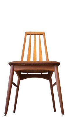 Eva Chair in Solid Teak with Upholstery in Leather by Niels Kofoed-BPJ-1268481