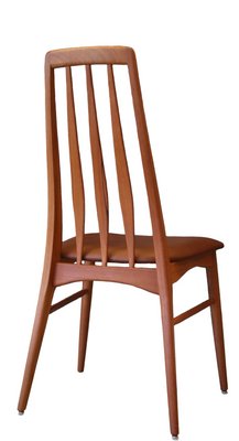 Eva Chair in Solid Teak with Upholstery in Leather by Niels Kofoed-BPJ-1268481