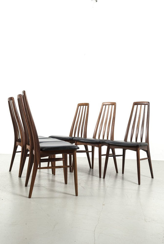 Eva Chairs by Niels Koefoed, Set of 6