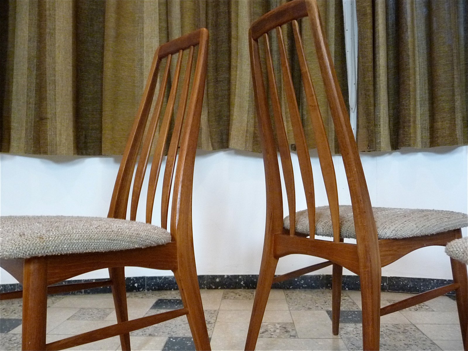 Eva Teak Dining Chairs by Niels Koefoed for Koefoed Møbelfabrik, 1960s, Set of 4