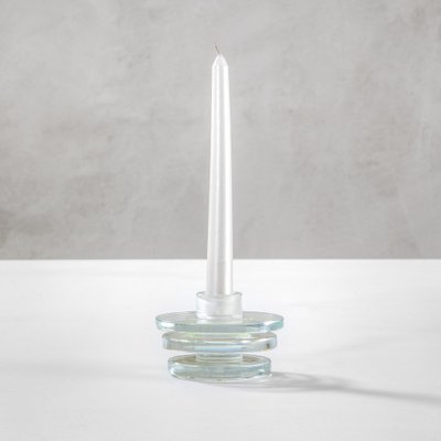 Evening Light Candlestick in Extra-Clear Crystal by Ettore Sottsass for RSVP, 1999-FWM-1270843