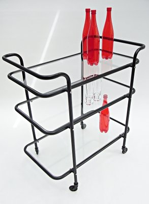 Ever Ready Bar Trolley in Powder Coat & Glass by Gunter Lambert-EP-1755932