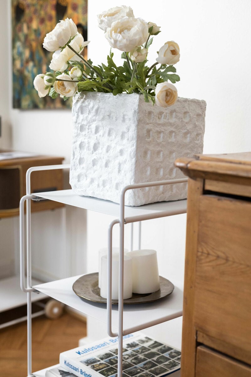 Hanko trolley, white