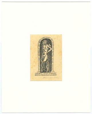 Ex Libris Heinz Lehmann - Original Woodcut by M. Fingesten - Early 1900 Early 1900-ZCI-758487