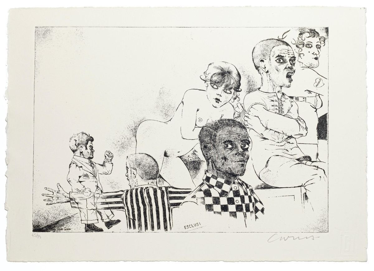 Excluded - Original Etching by Bruno Caruso - 1980s 1980s