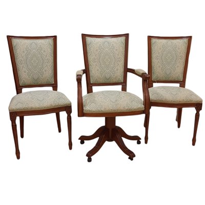 Executive Chairs Including One with Swivel Base, Set of 3-TCS-1072822