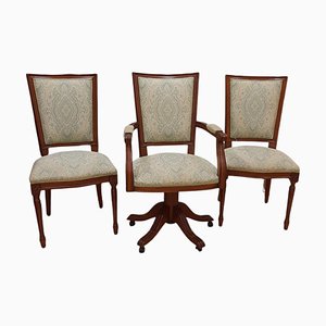 Executive Chairs Including One with Swivel Base, Set of 3-TCS-1072822