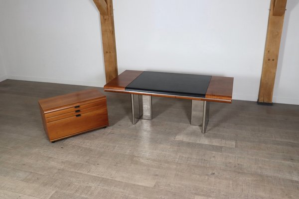 Executive Desk and Credenza by Hans von Klier for Skipper, Italy, 1972, Set of 2-ZZP-1794231