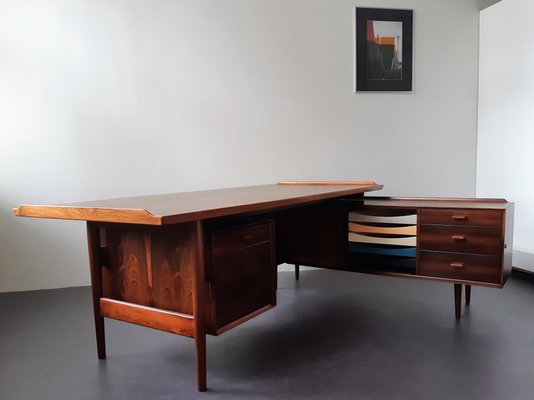 Executive Desk in Rosewood by Arne Vodder for Sibast Møbelfabrik, Denmark, 1950s or 1960s-NV-1009370