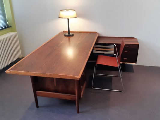 Executive Desk in Rosewood by Arne Vodder for Sibast Møbelfabrik, Denmark, 1950s or 1960s-NV-1009370