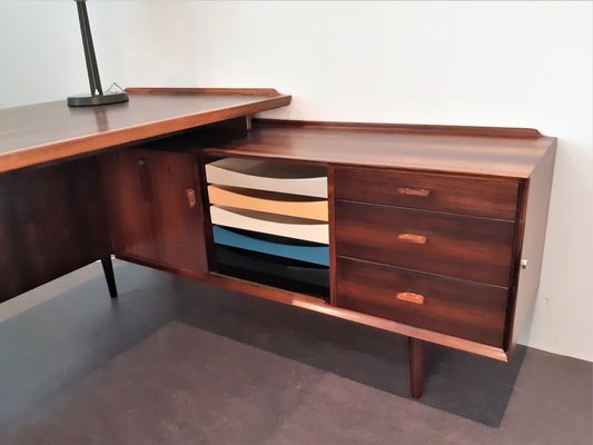 Executive Desk in Rosewood by Arne Vodder for Sibast Møbelfabrik, Denmark, 1950s or 1960s-NV-1009370