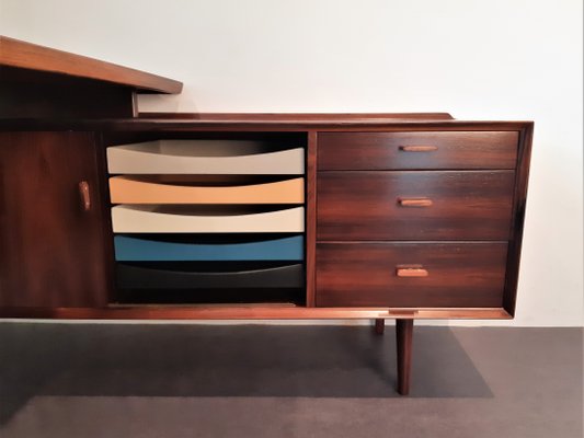 Executive Desk in Rosewood by Arne Vodder for Sibast Møbelfabrik, Denmark, 1950s or 1960s-NV-1009370