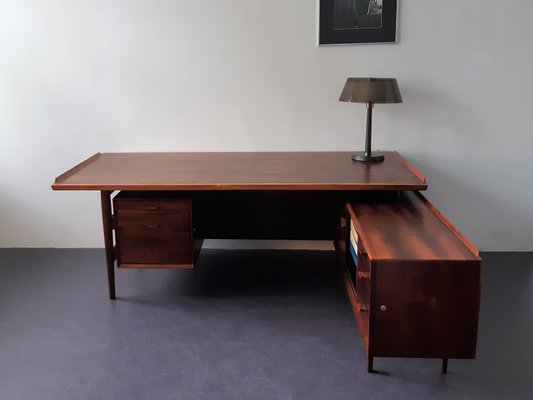 Executive Desk in Rosewood by Arne Vodder for Sibast Møbelfabrik, Denmark, 1950s or 1960s-NV-1009370