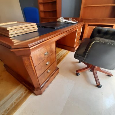 Executive Desk with Leather Top-TCS-1057759