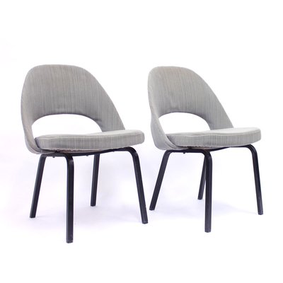 Executive Side Chairs by Eero Saarinen for Knoll / Nordiska Kompaniet, 1962, Set of 2-KQ-857445