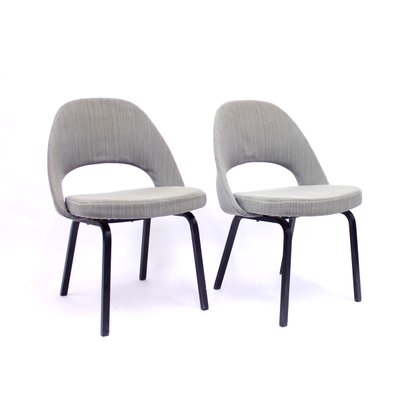 Executive Side Chairs by Eero Saarinen for Knoll / Nordiska Kompaniet, 1962, Set of 2-KQ-857445