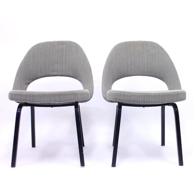 Executive Side Chairs by Eero Saarinen for Knoll / Nordiska Kompaniet, 1962, Set of 2-KQ-857445