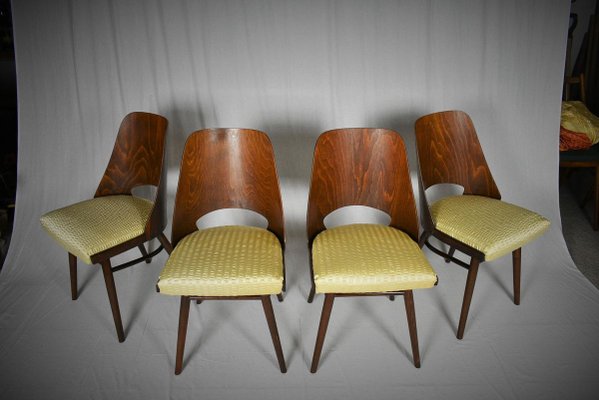 Expo 58 Dining Chairs by Oswald Haerdtl for Ton, 1950s, Set of 4-TZ-762538