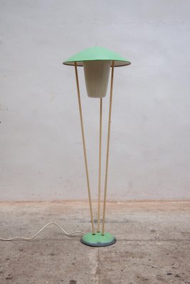 Expo 58 Green Mushroom Floor Lamp from BEGA, 1950-KL-1481371