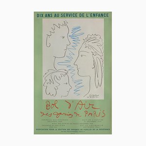 Expo 60 Poster, Ten Years to the Service of Children by Pablo Picasso-FMZ-959523