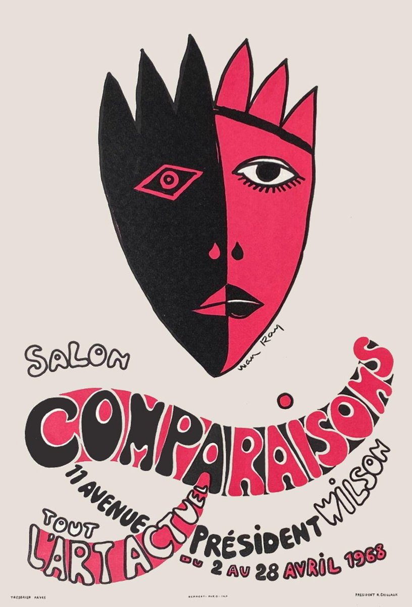 Expo 68 Salon Comparaisons Tout l'art actuel Poster by Man Ray