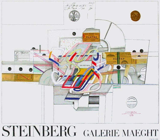 Expo 70 Galerie Maeght Poster by Saul Steinberg