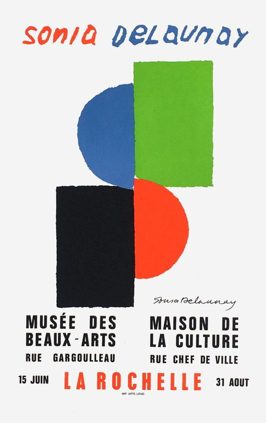 Expo 73, Musée des Beaux Arts- La Rochelle by Sonia Delaunay