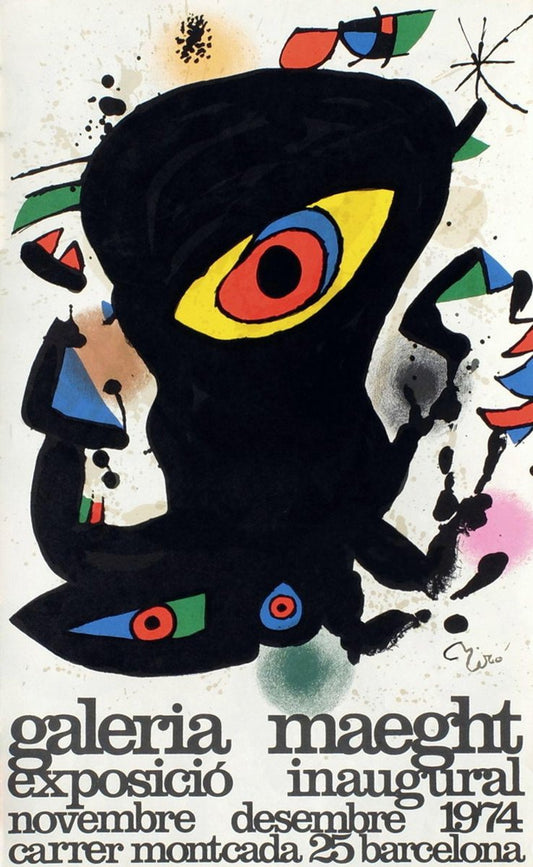 Expo 74 Poster, Barcelona Inaugural by Joan Miro