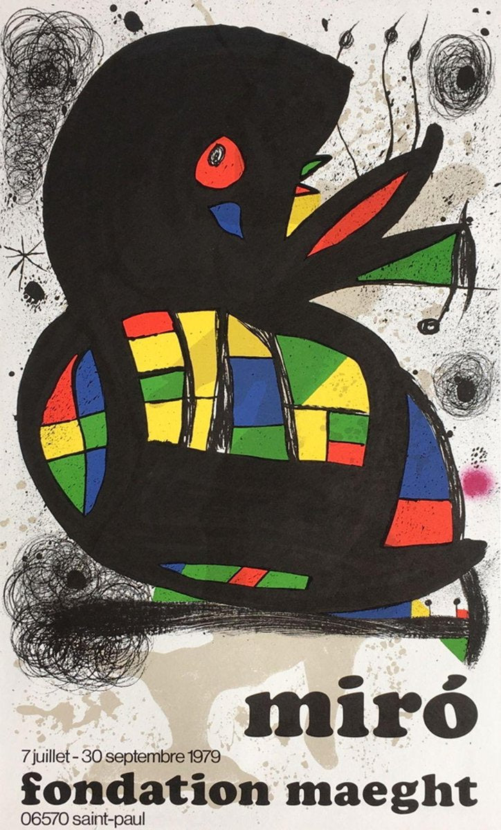 Expo 79 Poster, Fondation Maeght by Joan Miro