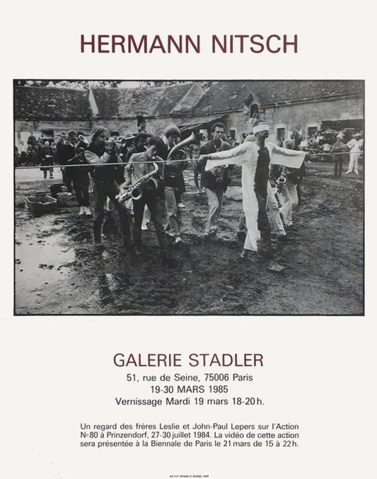 Expo 85, Gallery Stadler Poster by Hermann Nitsch