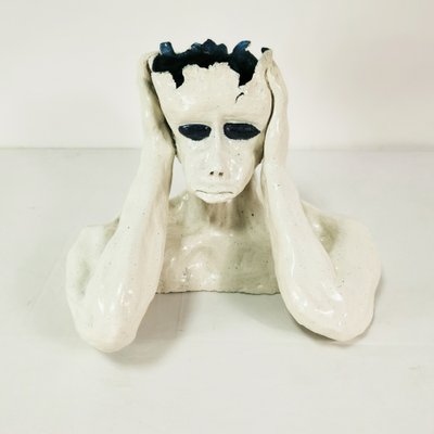 Expressionist Ceramic Sculpture by SPM, England, 1991-ZTG-1787052