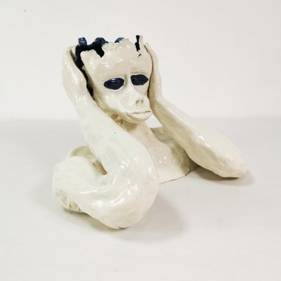 Expressionist Ceramic Sculpture by SPM, England, 1991-ZTG-1787052