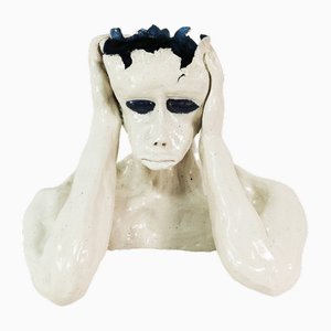 Expressionist Ceramic Sculpture by SPM, England, 1991-ZTG-1787052