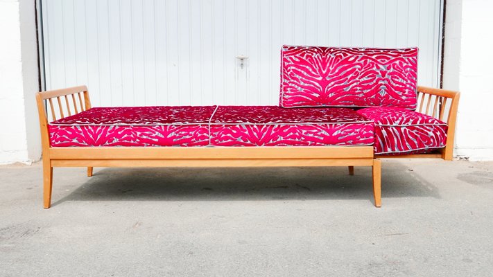 Extendable Beechwood Daybed Sofa, 1970s-KK-1358226