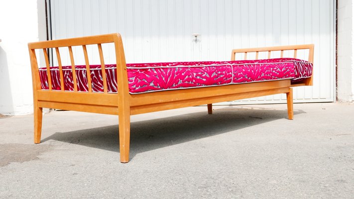 Extendable Beechwood Daybed Sofa, 1970s-KK-1358226