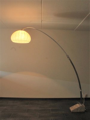 Extendable Bow Floor Lamp with Marble Base from Hustadt Leuchten, 1960s-IV-1702225