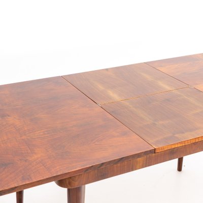 Extendable Dining Table by Jindrich Halabala for Up Zavody, Czechoslovakia, 1950s-VEI-1377118