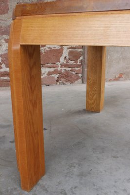 Extendable Dining Table in Oak by Alain Marcoz, France, 1950s-WEQ-1312054